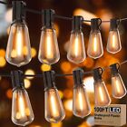 Apesaipu Outdoor String Lights 100Ft St38 Patio Lights With Waterproof Shatte...