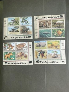 United Nations -Vienna, Geneva -1994,1995 MLH 4 blocs of four Stamps,Superb Cond - Picture 1 of 10