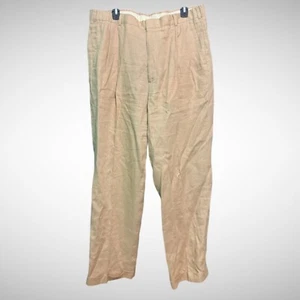 Brooks Brother Pants Mens 38R Linen beige Pre Owned 1818 - Picture 1 of 9