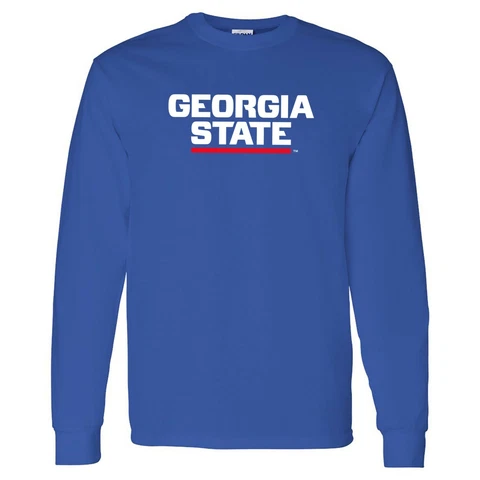 Georgia State Panthers Basic Block Long Sleeve T-Shirt - Royal Cover