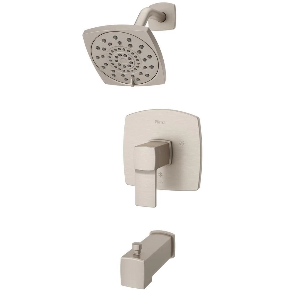 Pfister LG89-8DAK Deckard Tub/Shower Faucet Trim Kit, Brushed Nickel *Less Valve - Image 1 of 1