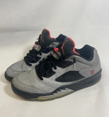 Nike AIR JORDAN Retro 5 Bajo NEYMAR PLATA INFRARROJO NEGRO 3M 846315-025 TALLA 10 Foto 1 de 4