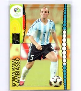 ESTEBAN CAMBIASSO 2006 Panini World Cup Soccer Card ARGENTINA #44 PSA - Picture 1 of 2