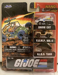 Jada Toys GI JOE Nano Hollywood Rides Die Cast Confezione da 3 - Foto 1 di 10