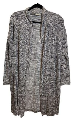 Cárdigan largo Soft Surroundings suéter plumero talla S M espacio teñido frente abierto Foto 1 de 4