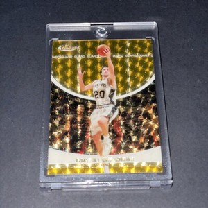 2005-06 Topps Finest Basketball #57 Manu Ginobili Gold Superfractor 1/1 Spurs