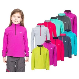 Trespass Girls 1/2 Zip Jumper Pullover Micro Fleece with Airtrap Sybil - Picture 1 of 30