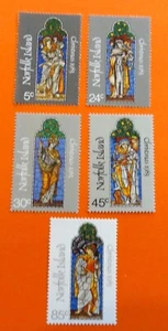 Norfolk Island 1983 - Christmas Stained Glass - Scott 314-18 - MNH/OG (1280) - Picture 1 of 5