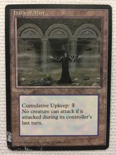 MTG 1x Halls of Mist Ice Age Legacy Magic the Gathering Card x1 Damaged
