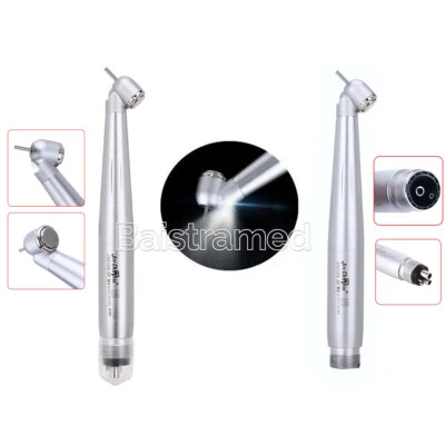 Dental 45 Degree Surgical High Speed Handpiece Led E-generator Push Button 4/2H - Image 1 of 4