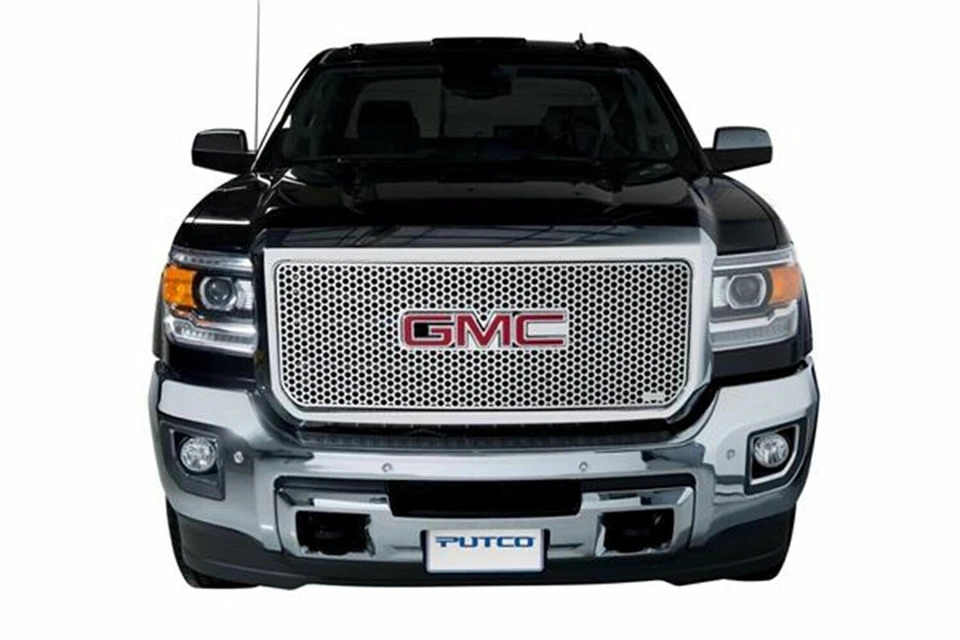Putco 84202 Punch Stainless Steel Grilles for 2014-2019 GMC Sierra 2500/3500 - Image 1 of 2