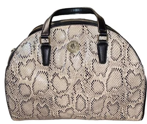 ANNE Klein Animal snake Print Dome Handbag Purse good condition - Picture 1 of 10