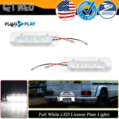 #A4638200356 Luces LED blancas de lámpara de matrícula para Mercedes-Benz G55 G500 G550 Foto 1 de 4