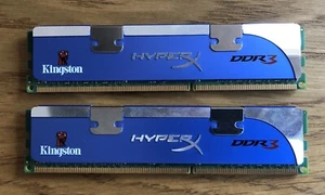 Kingston HyperX DDR3 4GB 2x2GB 1600 MHz PC Desktop RAM Memory DIMM 240pins - Picture 1 of 3
