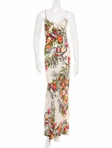 STUNNING, UBER RARE $1,995 JEAN PAUL GAULTIER SILK FLORAL PRINT MAXI DRESS  - Picture 1 of 3