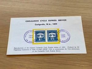 Card - Coolgardie Cycle Express - Stamp Show 1964 - Picture 1 of 2