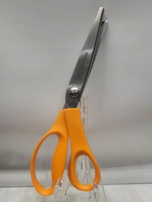 Fiskars Stainless Pinking Shears Fabric Scissors 9" 5" Blade Zig Zag - Image 1 of 4