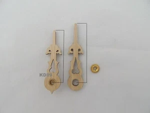 1 Satz Holzzeiger für Kuckuckspendel 49 / 57 mm für 12 cm Zifferblatt - Bild 1 von 2