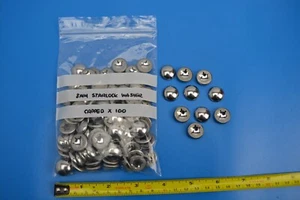 Arandelas Starlock tapadas 8 mm x 100 (cubierta de clips de retención de eje) - Imagen 1 de 2