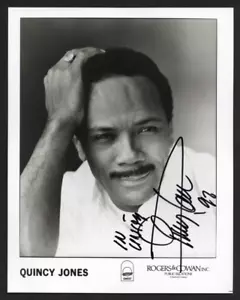 QUINCY JONES Iconic Music Producer Signed Autographed 8 x 10 Photo - PSA # 18871 - Picture 1 of 2