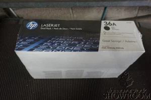 Neu versiegelte Verpackung Original OEM HP CB436D schwarzer Toner Doppelpack 36A LaserJet P1505 - Bild 1 von 5