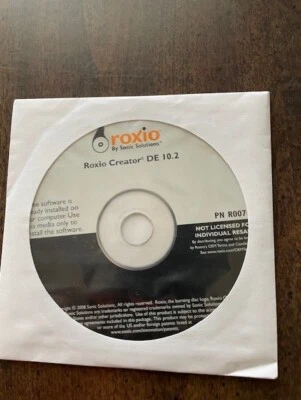 Roxio Creator DE 10.2 Installation Software CD (2008) Sonic Solutions - Image 1 of 2