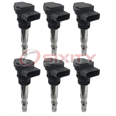 Bobinas de encendido Hitachi de 6 piezas para Audi A6 Quattro 2003-2004 2,7 L V6 bujía th Foto 1 de 4
