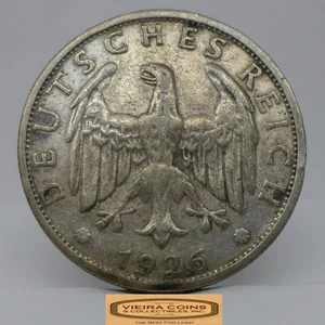 1926-G Germany Silver 2 Reichs Mark - #C51323NQ - Picture 1 of 2