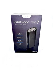 NETGEAR Nighthawk Dual-Band WiFi 7 Router (RS90) - Black (2000 Sq. Ft. Coverage) - Picture 1 of 12