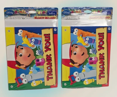 Vintage 2+ Disney Junior Handy Manny Hallmark 8 Thank You Cards & Envelopes - Изображение 1 из 4