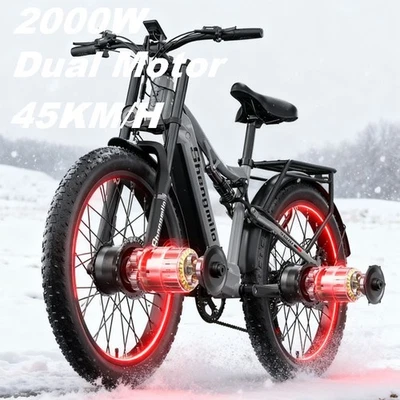 Shengmilo S600 Ebike 双电机 48V17.5Ah 26 英寸山地自行车油刹 — 第 1/4 张图片