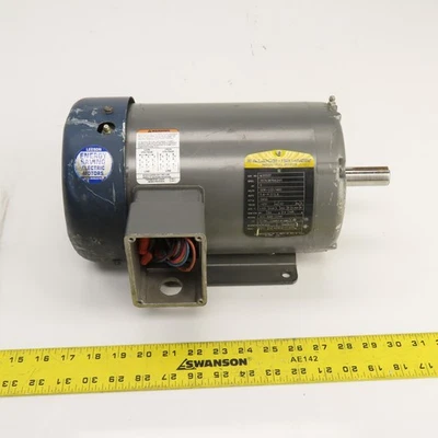Baldor M3555T 2HP AC Electric Motor 208-230/460V 3PH 3450RPM 145T Frame Tested - Image 1 of 4