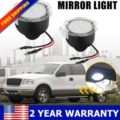 2 luces laterales LED blancas con espejo retrovisor para Lincoln MKX Navigator 2007-2015 EOM Foto 1 de 4