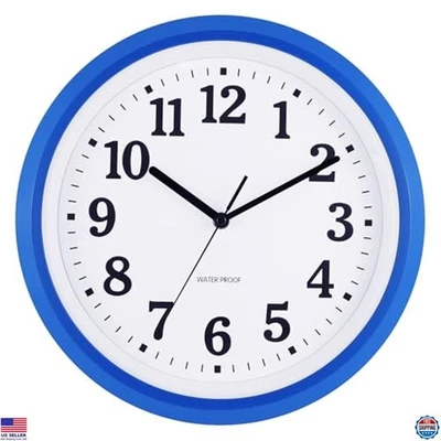 Reloj de Pared Caysie 12 Pulgadas Sellado Interior Exterior Impermeable, Duradero Silencioso Foto 1 de 4