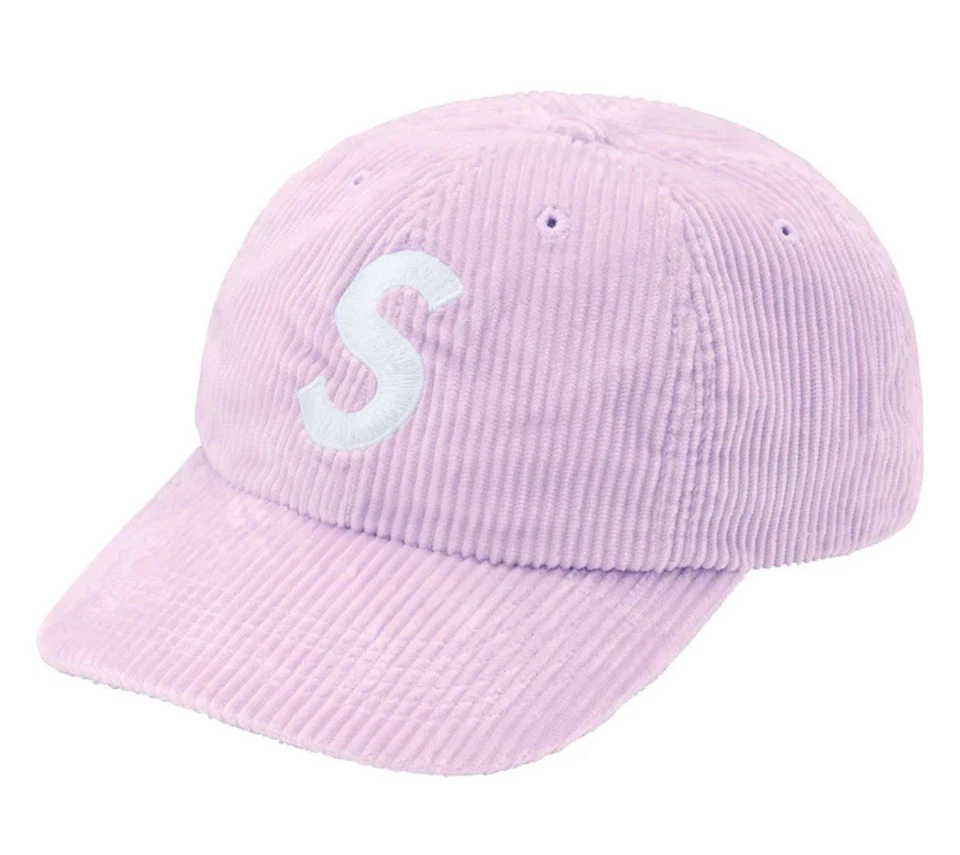 Supreme Corduroy S Logo 6 -Panel Light Purple Fw24 - Image 1 of 1