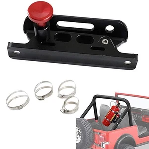 for Jeep Wrangler JK JL UTV Adjustable Car Fire Extinguisher Mount Bracket Black - Picture 1 of 9