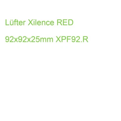 Lüfter Xilence RED 92x92x25mm XPF92.R (4044953500862) - Bild 1 von 2