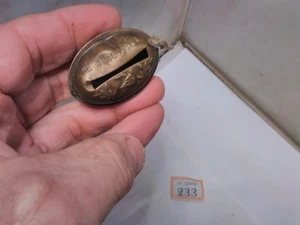 Antike "Die Nachtigall" Messing Glocke (ohne Kugel innen) - Bild 1 von 6