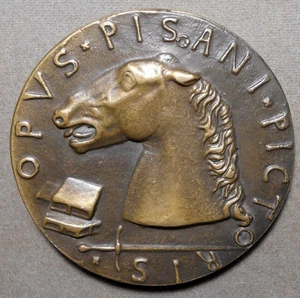 Italien: Portrait Medaille von Niccolo Piccinino Das Werk des pisanischen Malers 83 mm - Bild 1 von 2