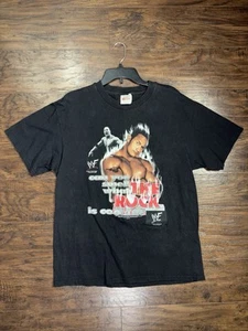 Rare Vintage TITAN The Rock Can You Smell Cooking 1999 Voice Box T Shirt 90s WWF - Picture 1 of 4