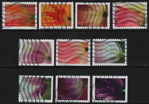 OFF paper #5777-86 Tulip Blossoms (used set of 10) Forever 2023 – f367 - Picture 1 of 1