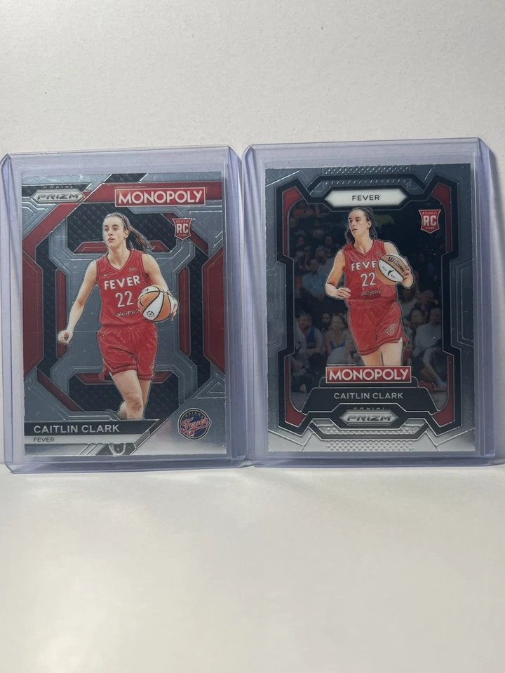 2024 Panini Prizm Monopoly Caitlin Clark Base & All-Star RC 65 & WNBA 27 - Image 1 of 4