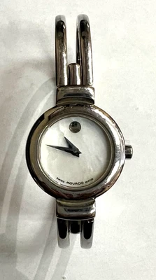 MOVADO HARMONY 84A1809A STAINLESS STEEL WOMEN'S BRACELET WATCH WORKING - Image 1 of 4