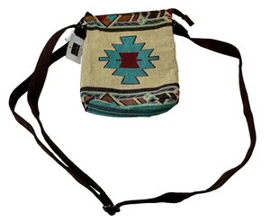 Kinara Woven Crossbody Bag Southwestern Native American Design Aztec NWT - Picture 1 of 4