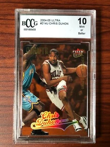 2004 2004-05 Fleer Ultra Draft Day CHRIS DUHON Rookie RC Beckett BCCG 10 /375 - Picture 1 of 3