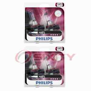 2 pc Philips Fog Light Bulbs for Ram H100 Van 2014 Electrical Lighting Body os
