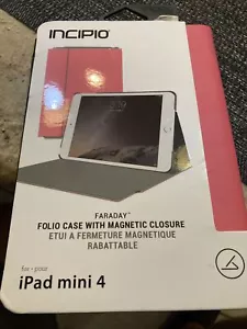 Incipio Faraday Folio Case with Magnetic Closure for Apple iPad Mini 4 (Pink) - Picture 1 of 2