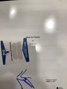 Ben Stiller Signed Meet The Parents Script Beckett Authentication T-1 - Picture 1 of 2