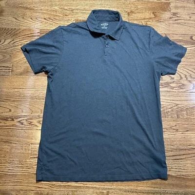 Camisa Polo Bonobos Para Hombres Gris Mediana Preppy Golf Informal Manga Corta Ajuste Estándar Foto 1 de 4