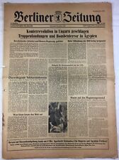 BERLINER ZEITUNG (6.11.1956): Konterrevolution in Ungarn geschlagen